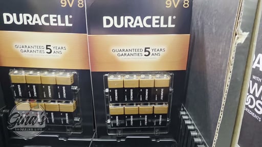 Duracell 9V Batteries 8pk