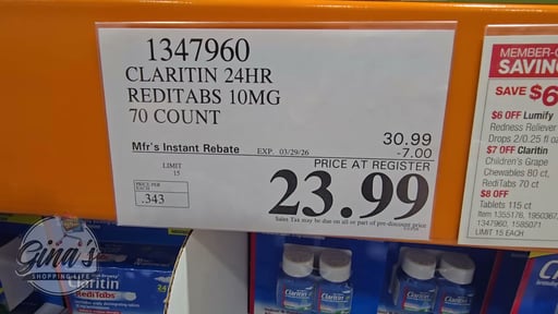 Claritin 24-Hour RediTabs 10mg, 70 Count