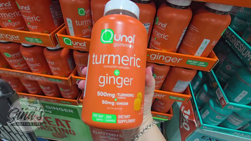 Qunol Turmeric Plus Ginger Gummies 500 mg 200 ct