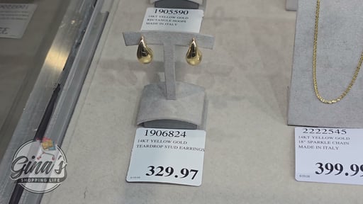 14KT Yellow Gold Teardrop Stud Earrings