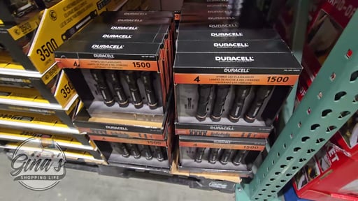 Duracell 1,500 Lumen Flashlight 4-Pack Hybrid Power
