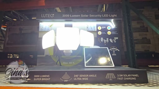 Lutec 3000L Solar Security Light
