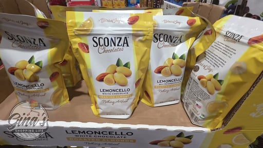 Sconza Chocolates Lemoncello Almonds 24 Ounce Bag