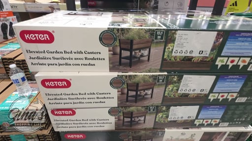 Keter Signature 29 Gallon Rolling Raised Garden Bed with Self Watering