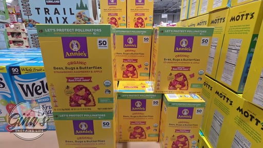 Annie's Organic Bees, Bugs, Butterflies Fruit Snacks, 50 Pouches, 0.7 oz Each