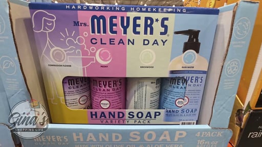 Mrs. Meyer's Clean Day Hand Soap 4-Pack, 16 fl oz