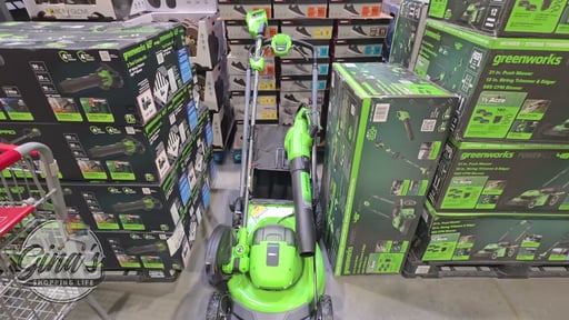 Greenworks 2x24V Mower, Trimmer, Blower Combo Kit with (4) 4Ah Batteries
