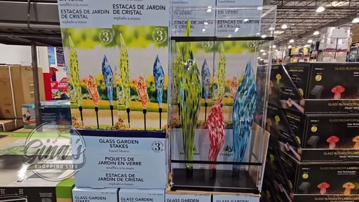 Glass Garden Stakes 3-Pack