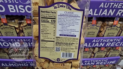 La Dolce Vita Classic Almond Biscotti, 40 oz
