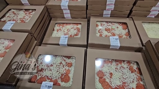 Kirkland Signature Pepperoni Pizza Take and Bake on Roman Style Pinsa