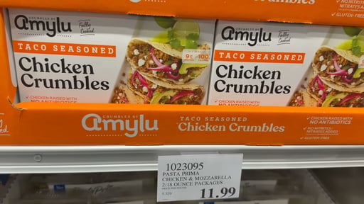 Amylu Chicken Taco Crumble 40 Ounce Package