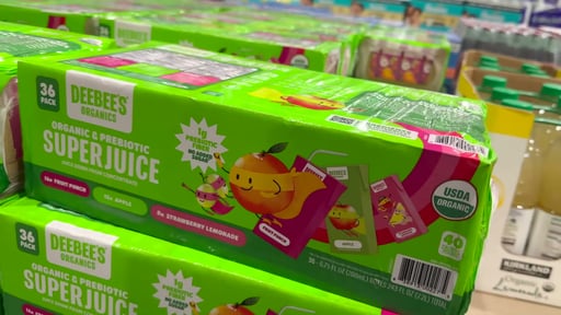DeeBee's Organics SuperFruit Prebiotic Juice Boxes, 36 x 6.75 oz
