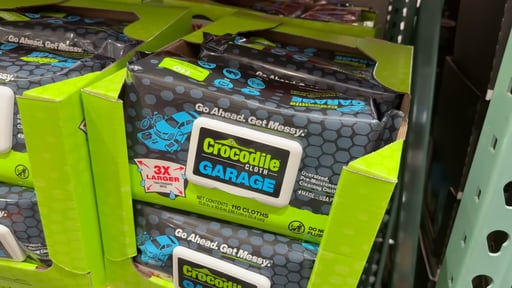 Crocodile Cloth Garage Cleaning Cloths 15" x 10" 110 Count