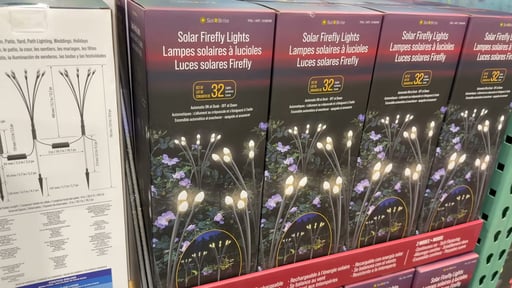 Fresh Source Solar Firefly Landscape Lights, 4-Pack