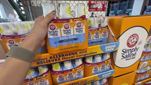 Arm & Hammer Simply Saline Nasal Mist 4.5 Ounce / 3-Pack