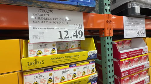 Zarbee's Children's Cough Syrup 8oz Day + 4oz Night