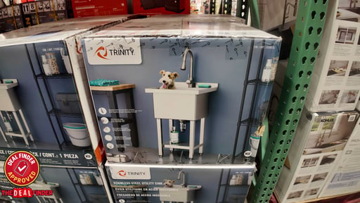 Trinity Utility Sink with Pull-Out Faucet 18x16x13
