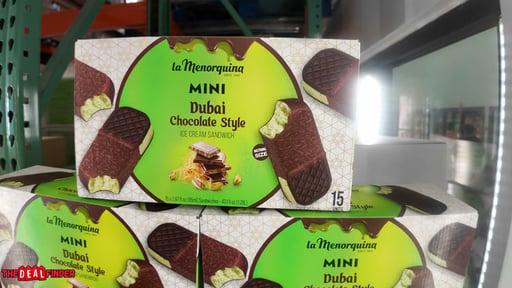 La Menorquina Mini Dubai Chocolate Style Ice Cream Bars 15ct