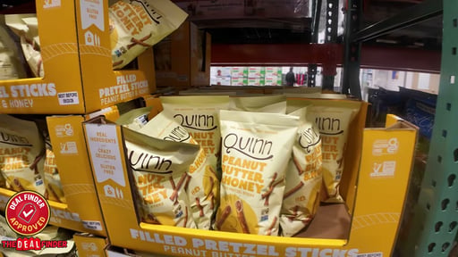 Quinn's Snacks Peanut Butter & Honey Filled Pretzel Sticks
