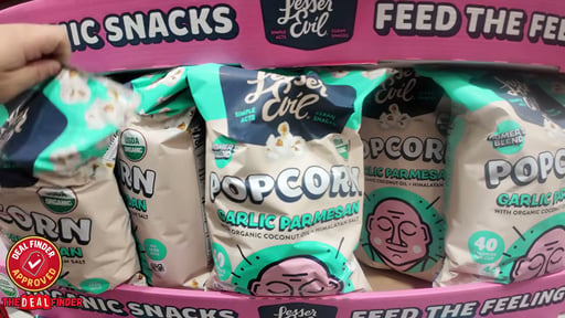 Lesser Evil Organic Popcorn Garlic Parmesan