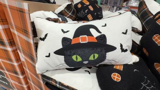 Brentwood Originals Haunted House and Cat Decorative Pillows