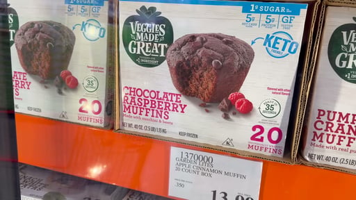 Veggies Made Great Keto Chocolate Raspberry Muffins, 20 Count
