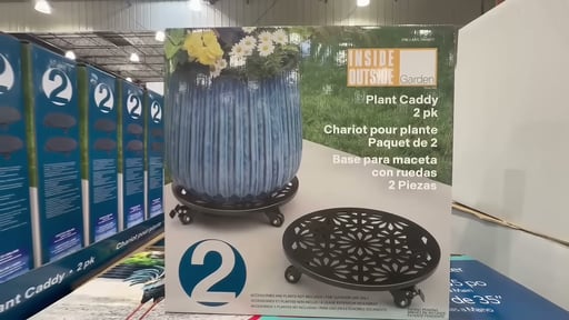 Steel Planter Caddy Set of Two