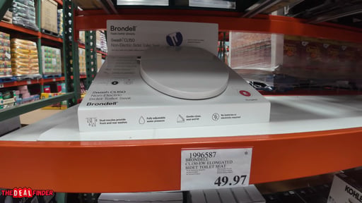 Brondell Swash CL1500-EW Elongated Bidet Toilet Seat