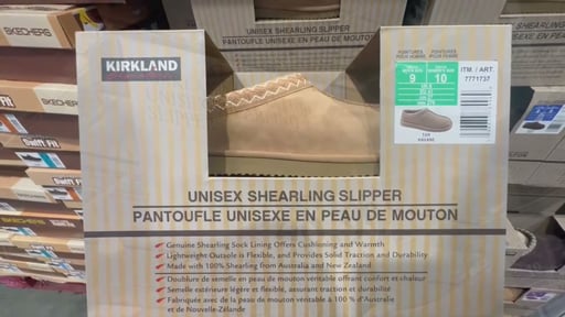 Kirkland Signature Unisex Shearling Slipper