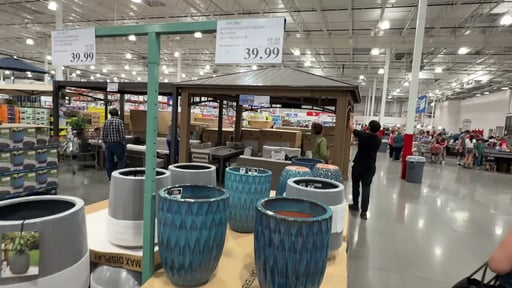 Ceramic Planter 21" Blue