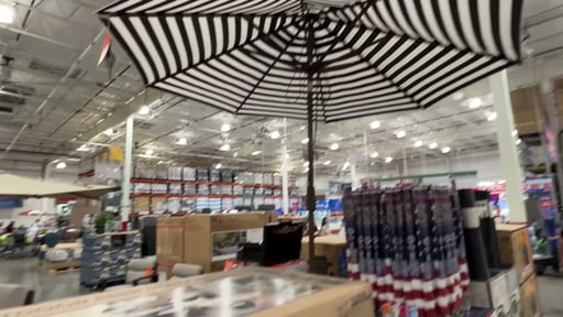 SunVilla 11' Round Cabana Stripe Aluminum Market Umbrella (#1752002) -  $189.99 (down from $199.99)