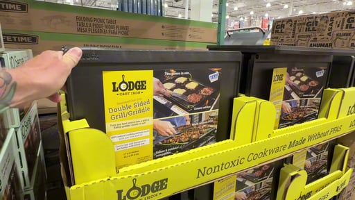 Lodge Seasoned Cast Iron Reversible Grill/Griddle