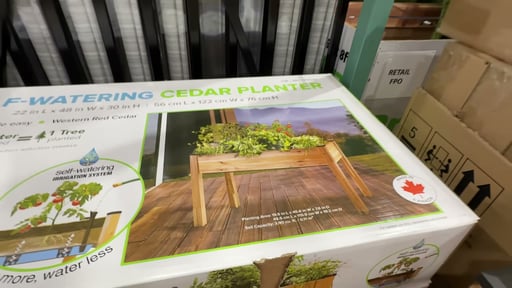 CedarCraft Self-Watering Cedar Planter (#1759323) - $89.97 (down from  $149.99)