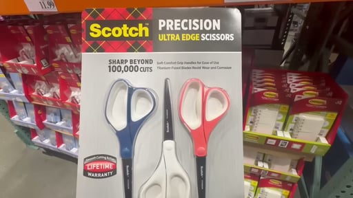 3M Scotch Precision Ultra Edge Scissors 3-Pack