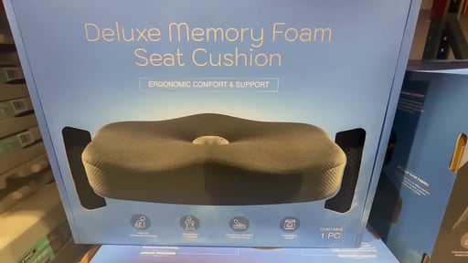 Type S Deluxe Memory Foam Seat Cushion