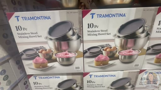 Tramontina 10-Piece Stainless Steel Mixing Bowl Set
