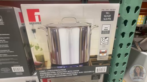 Bergner Stainless Steel 16 Qt Stock Pot
