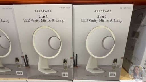 Allspace 2-in-1 LED Mirror and Tabletop Lamp