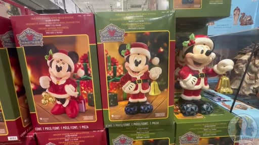 Disney Holiday Statue Mickey or Minnie by Jim Shore
