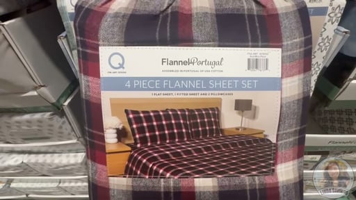 Portuguese Flannel Sheet Set 4-Piece Queen