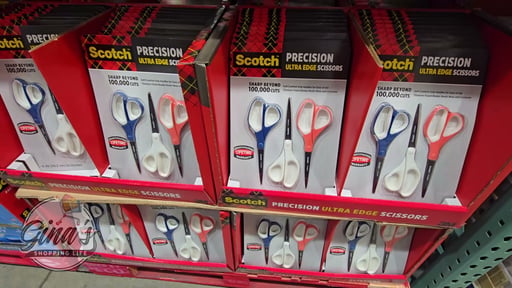 3M Scotch Precision Ultra Edge 8" Scissors, 3-Pack