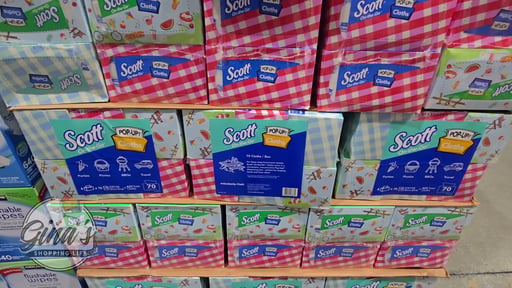 Scott On-the-Go Pop-Up Cloths, 6-Pack (70 Cloths Each, 1-Ply)