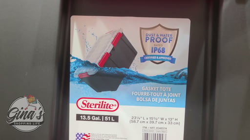 STERILITE 54 QT GASKET BOX