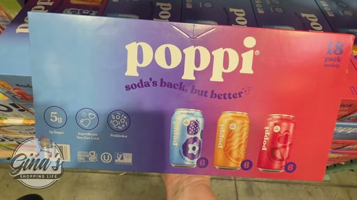 Poppi Prebiotic Soda Summer Variety Pack, 18 x 12 oz Cans