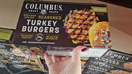COLUMBUS TURKEY BURGERS 10 COUNT 3.3 LBS
