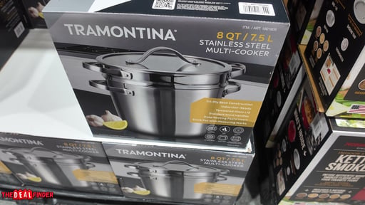 Tramontina Stainless Steel 8-Quart Multi-Cooker with Pasta Insert