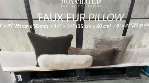 Mon Chateau Faux Fur Decorative Pillow