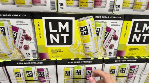 LMNT Sparkling Electrolyte Drink Variety Pack, 15 CT / 12 oz