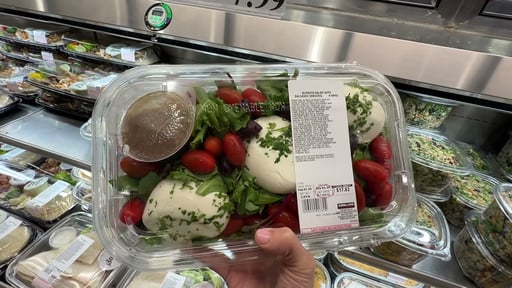BURRATA SALAD WITH BALSAMIC DRESSING PER LB