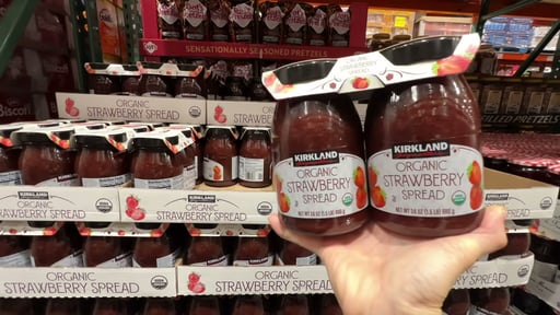 Kirkland Signature Organic Strawberry Spread, 2 x 24 Ounce Jars